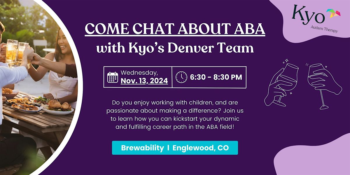 Come Chat About ABA with Kyo's Denver Team