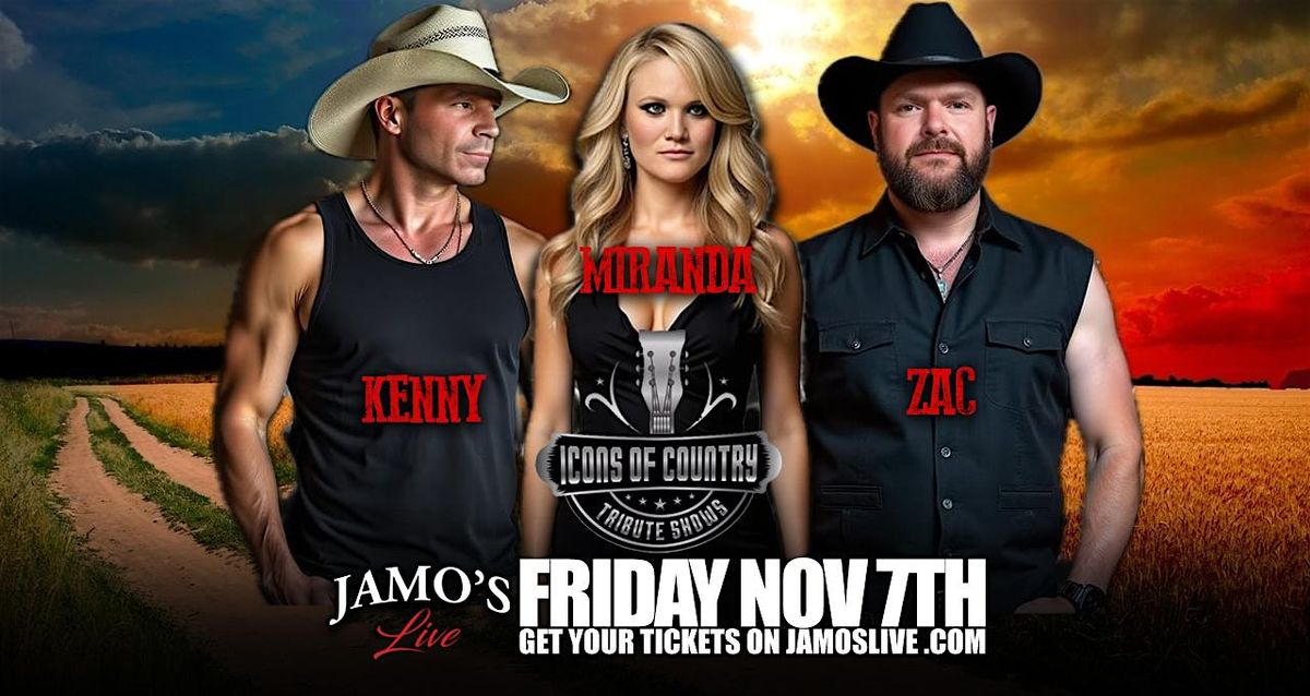 Icons of Country Tributes Kenny Miranda & Zac at Jamo's Live