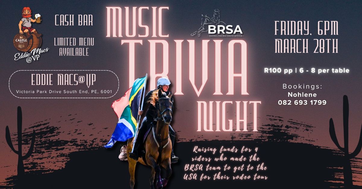 Barrel Racing Music Trivia