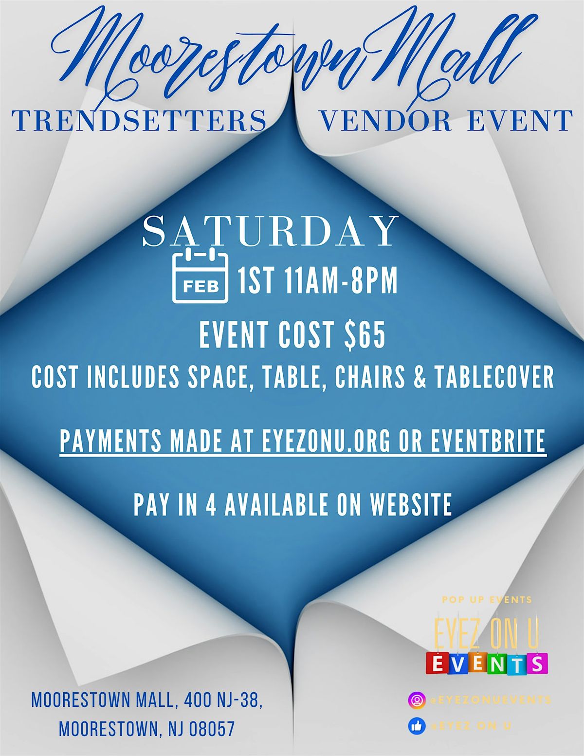 Moorestown Mall Trendsetters Vendor Event