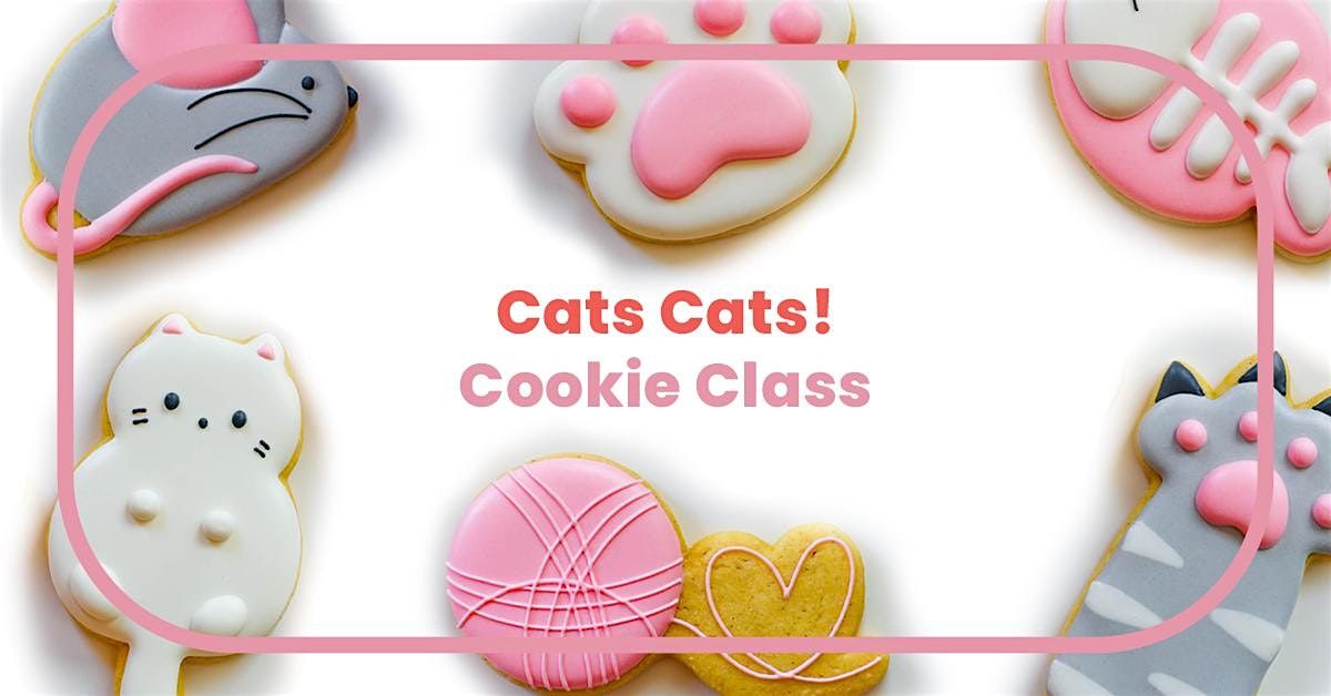 September 27th - 10am - Cats Cats Cookie Decorating Class