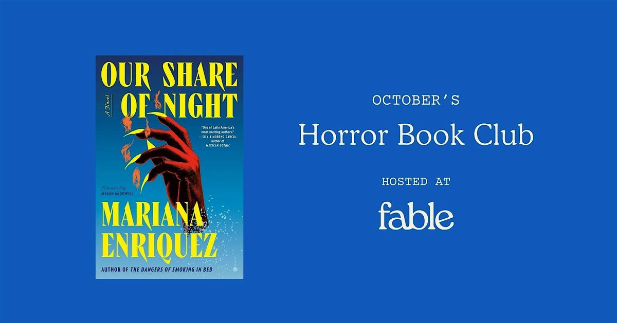 Horror Book Club at Fable