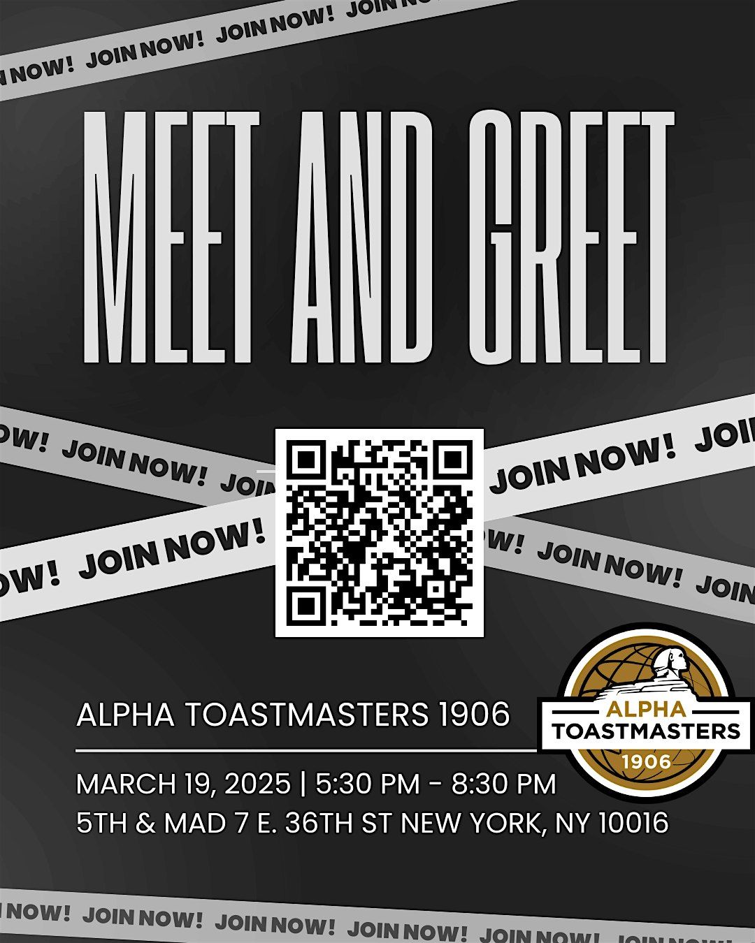 Alpha Toastmasters 1906 Meet & Greet