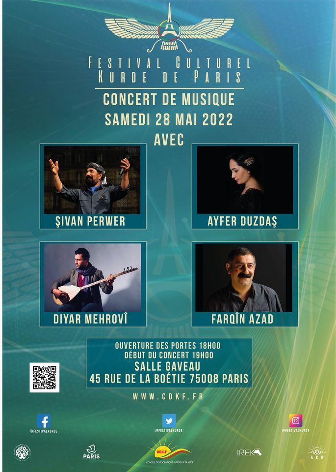 Grand concert final du Festival culturel kurde de Paris