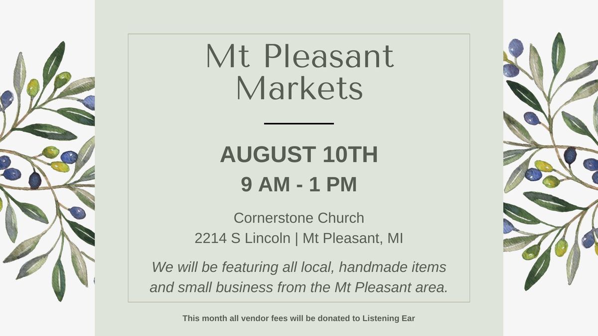 Mt Pleasant Market - August Arts & Craft Show