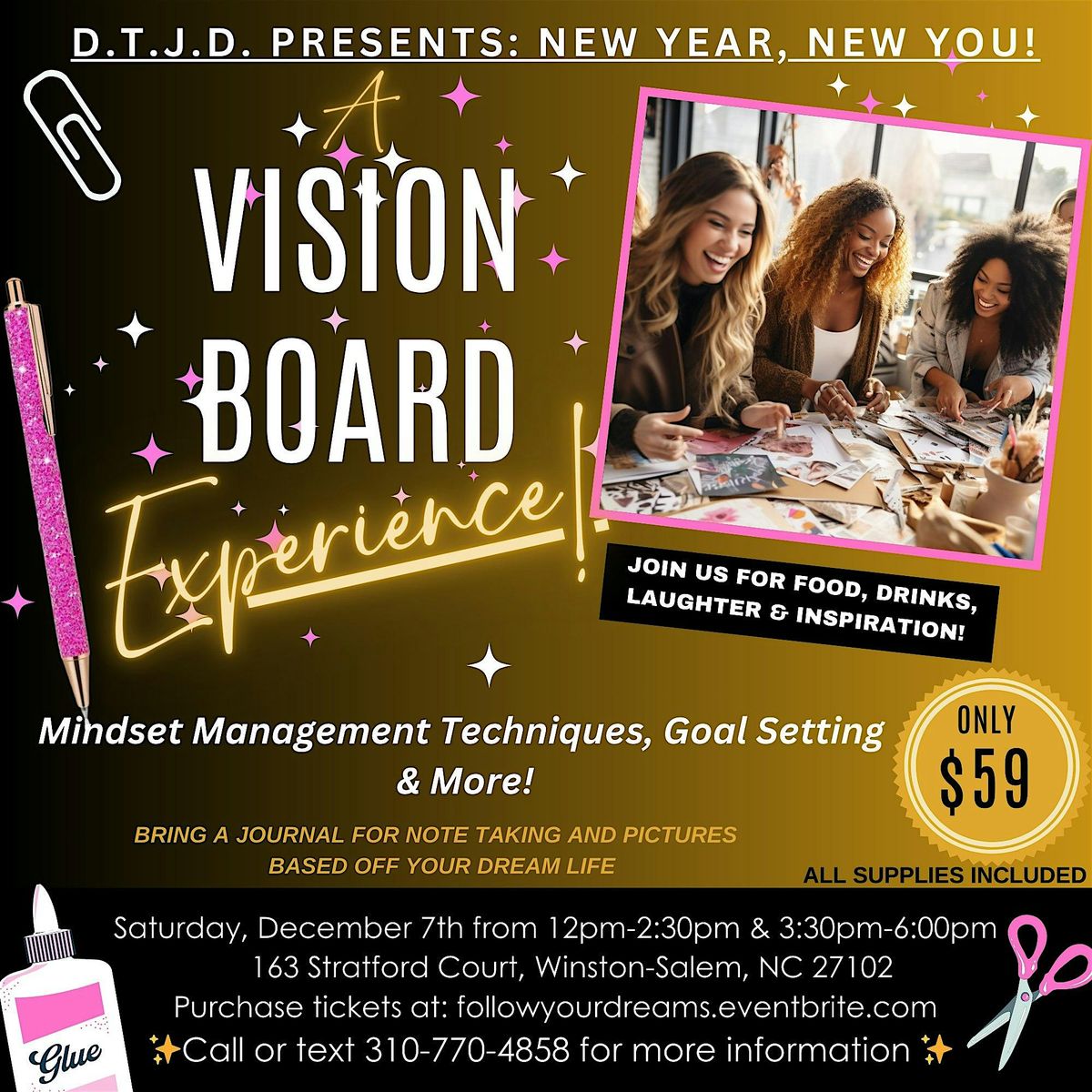 Design Your Incredible Future at the Vision Board Experience! Register Now!