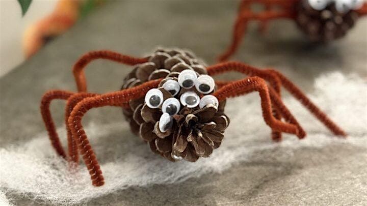 Creating a Fall Pine Cone Spider