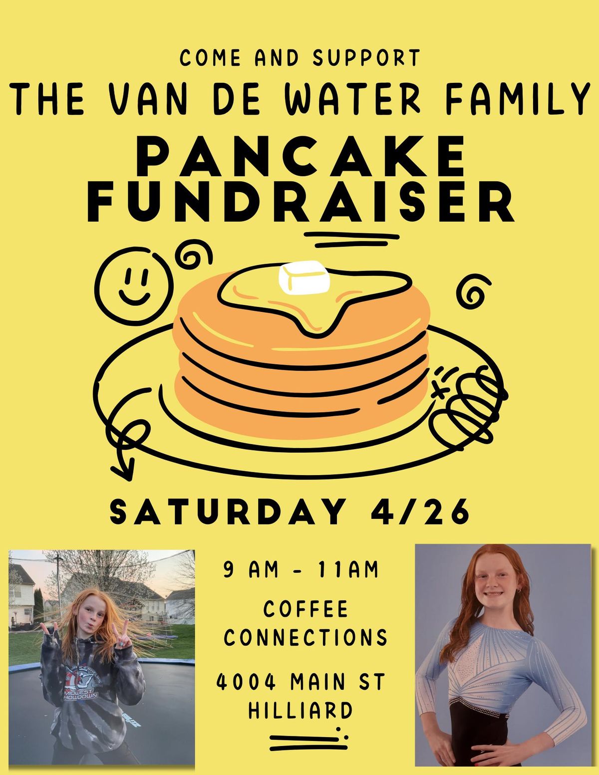 Support Pancake Breakfast for Emma Van de Water