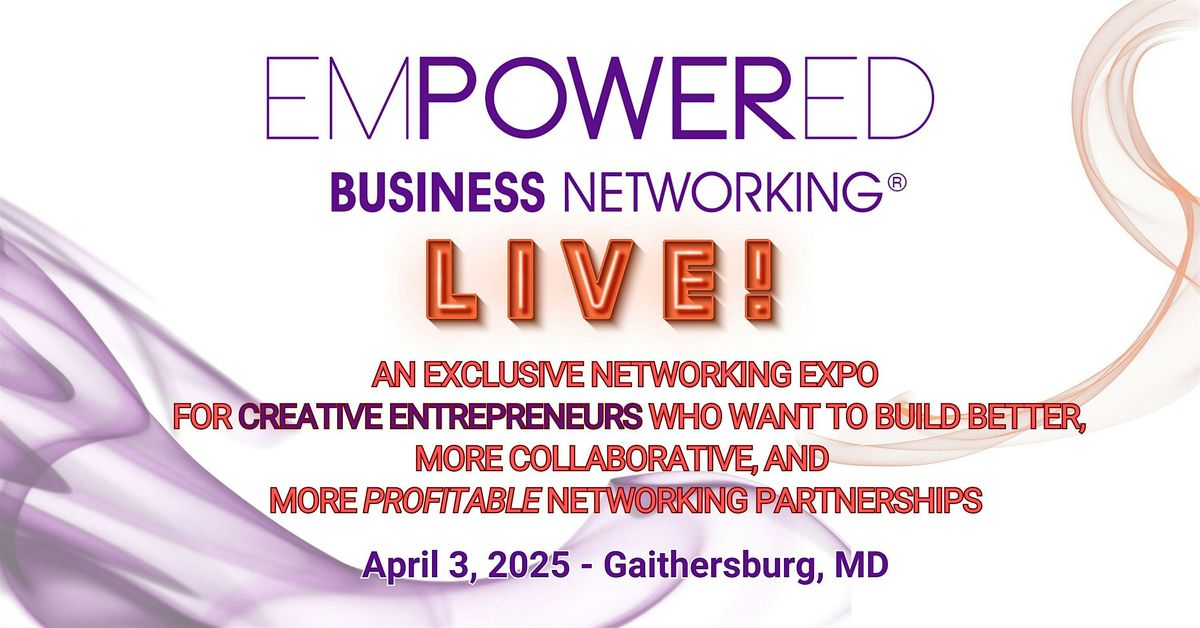 April 3,2025 EBN LIVE! In-Person Expo