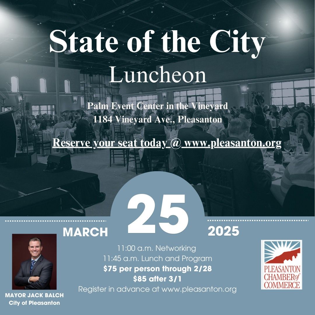 Pleasanton\u2019s State of the City \u2013 Open to Everyone!