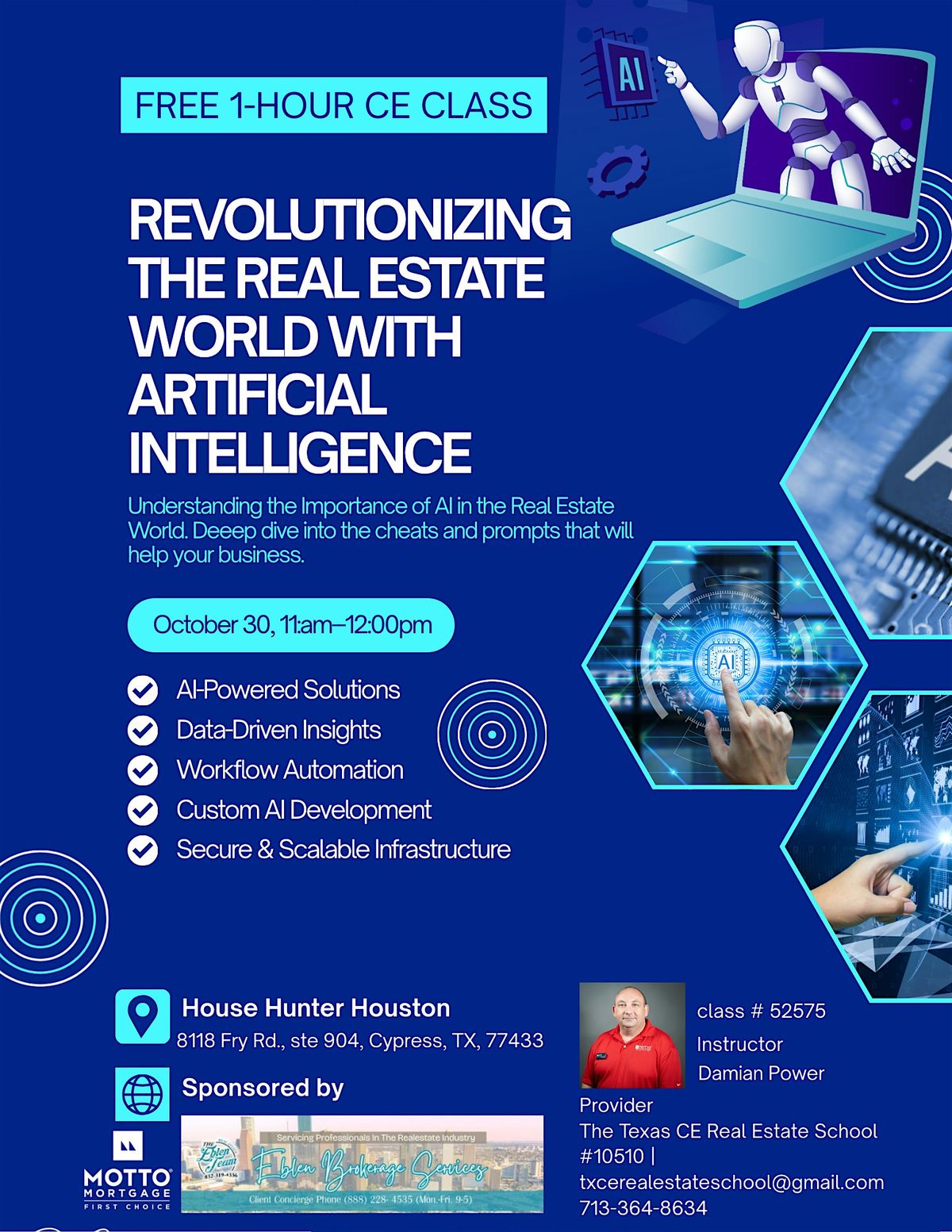CE Class REVOLUTIONIZING THE REAL ESTATE WORLD WITH ARTIFICIAL INTELLIGENCE