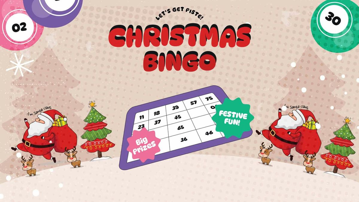 LET'S GET PISTE - CHRISTMAS BINGO