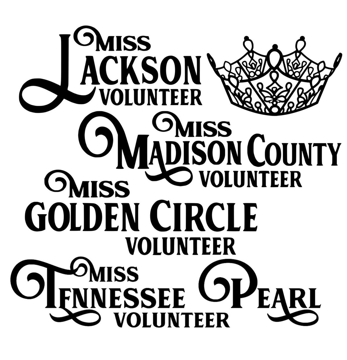 Miss Jackson & Miss Madison Co Volunteer Pageant