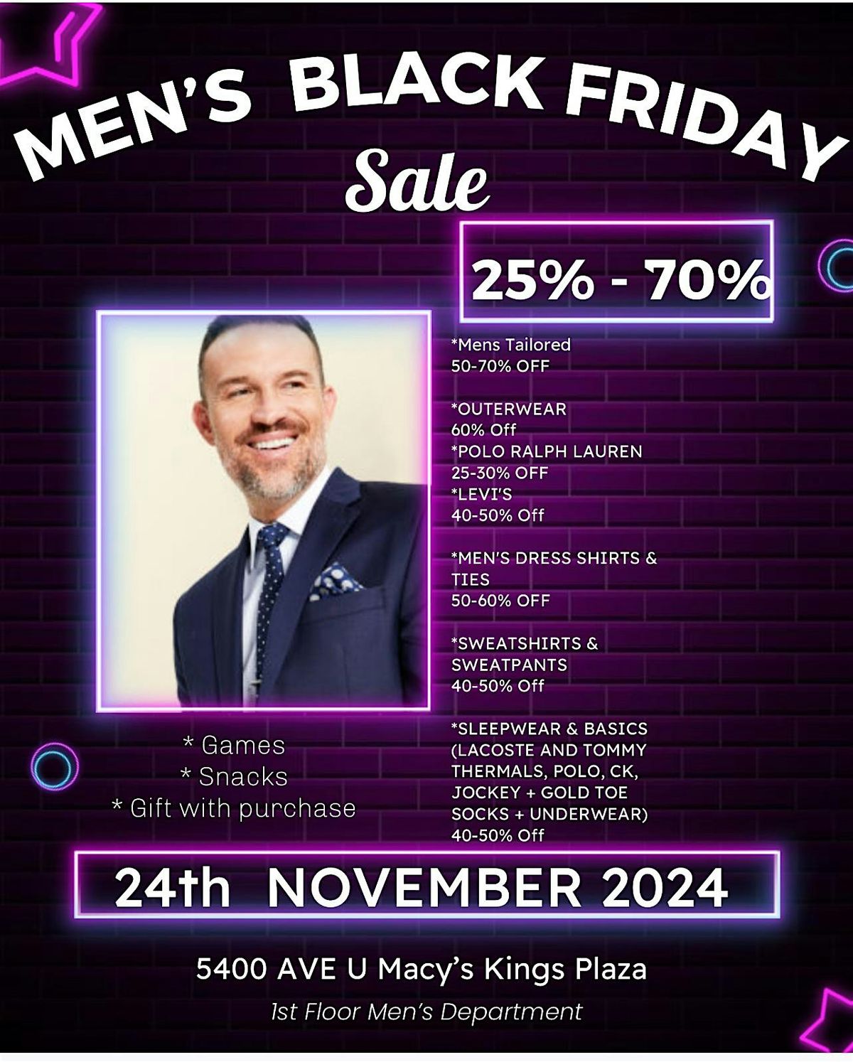 Mens Black Friday Event