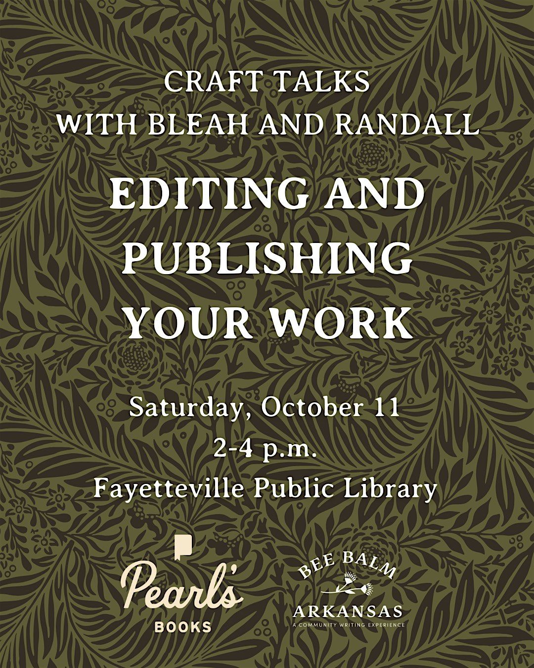 Craft Talks with Bleah Patterson and Randall J. Tyrone