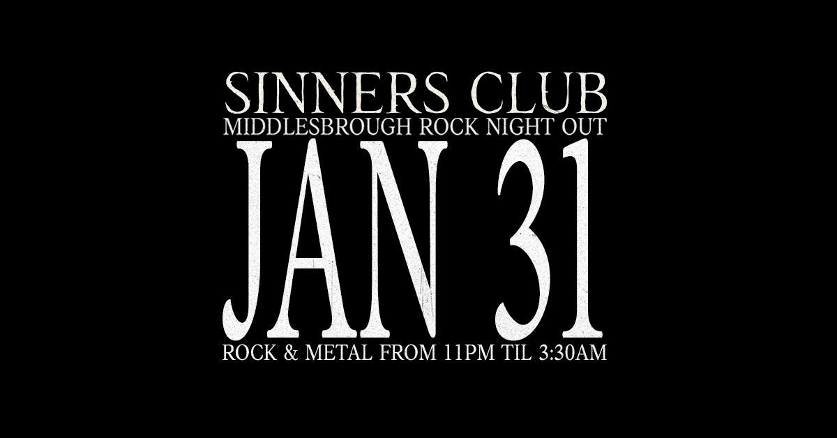 sinners club monthly fridays