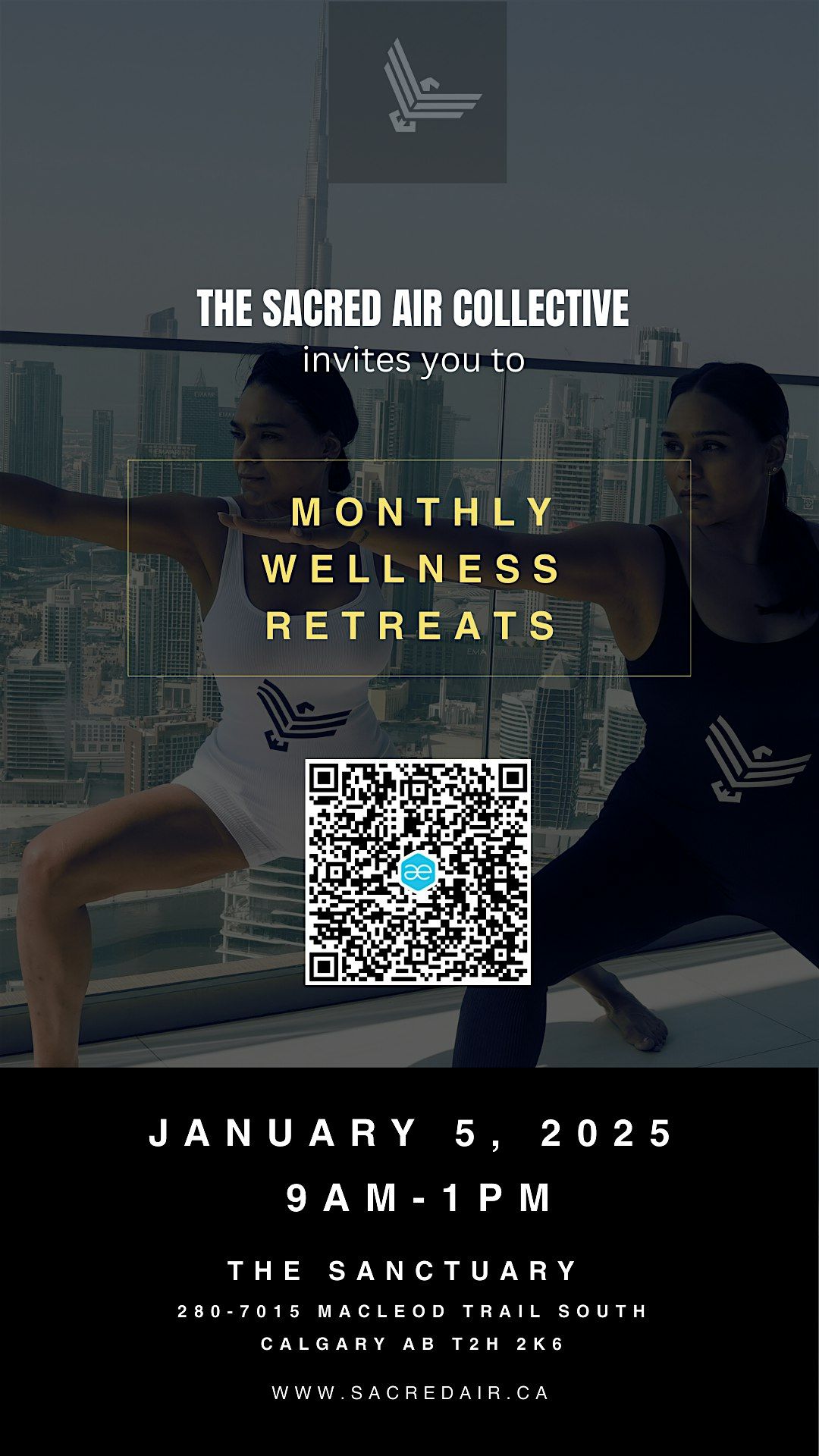 New Year Calgary Retreat: Yoga, Sound Bath, Lunch, Expert Talks & Free Swag