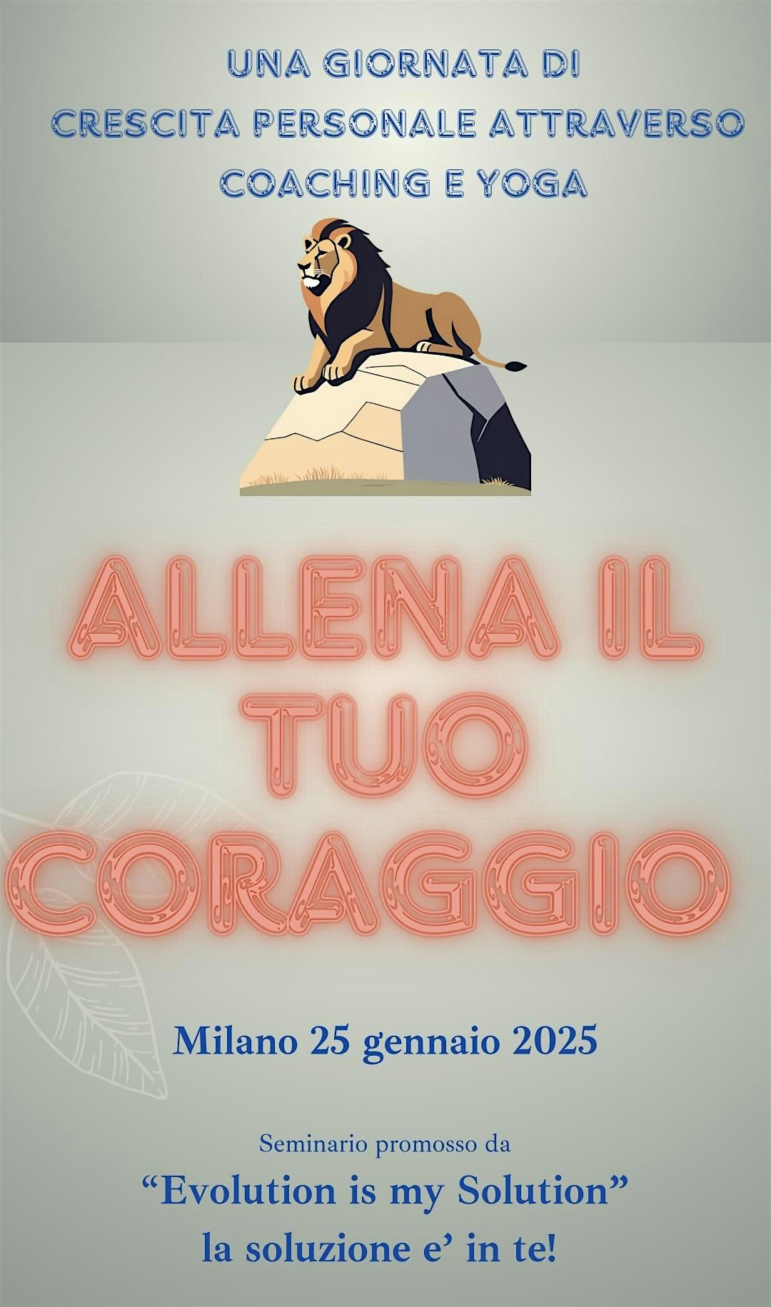 Allena il tuo coraggio - Coaching & Yoga