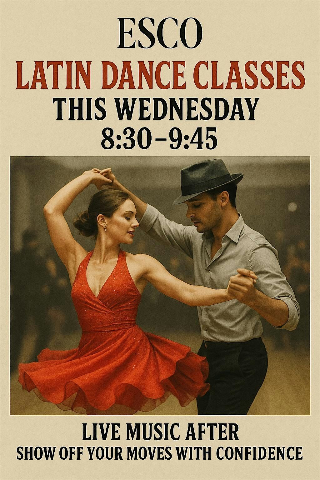 Beginner Salsa bachata Class \u2014 Wednesdays ESCO