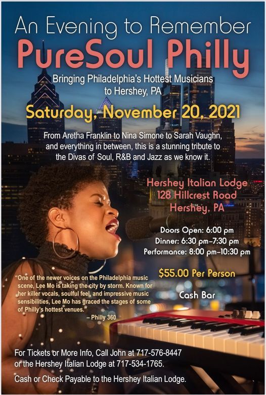 An Evening to Remember: Pure Soul Philly at the Hershey Italian Lodge