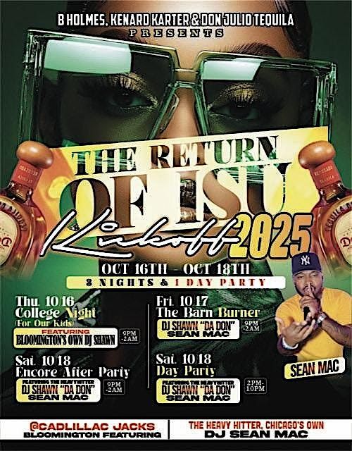 ISU KICKOFF RETURNS 2025 HOMECOMING WEEKEND OCT 16, 17 & 18