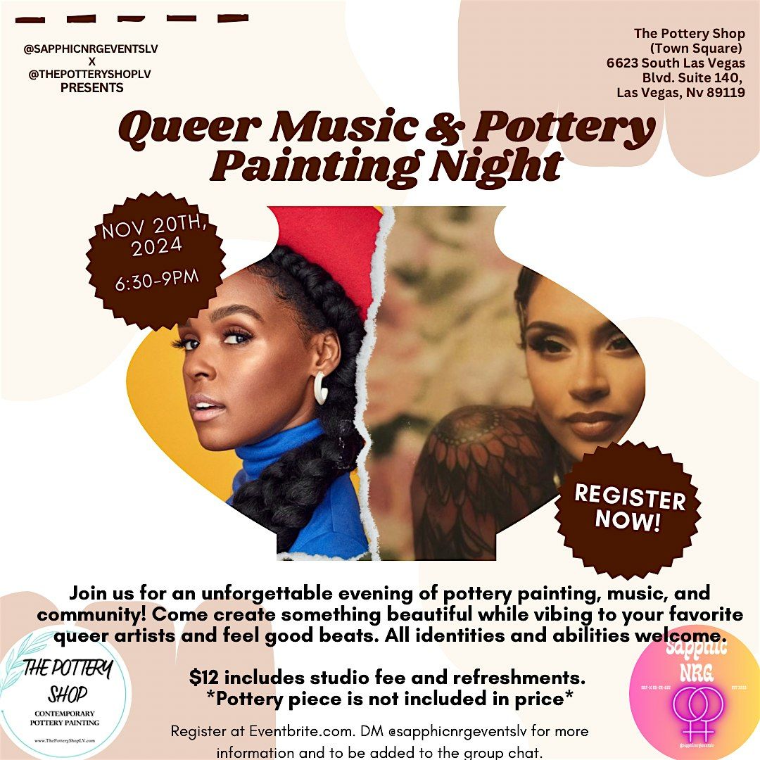 Queer Music and Pottery Painting Night Hosted By SapphicNRG