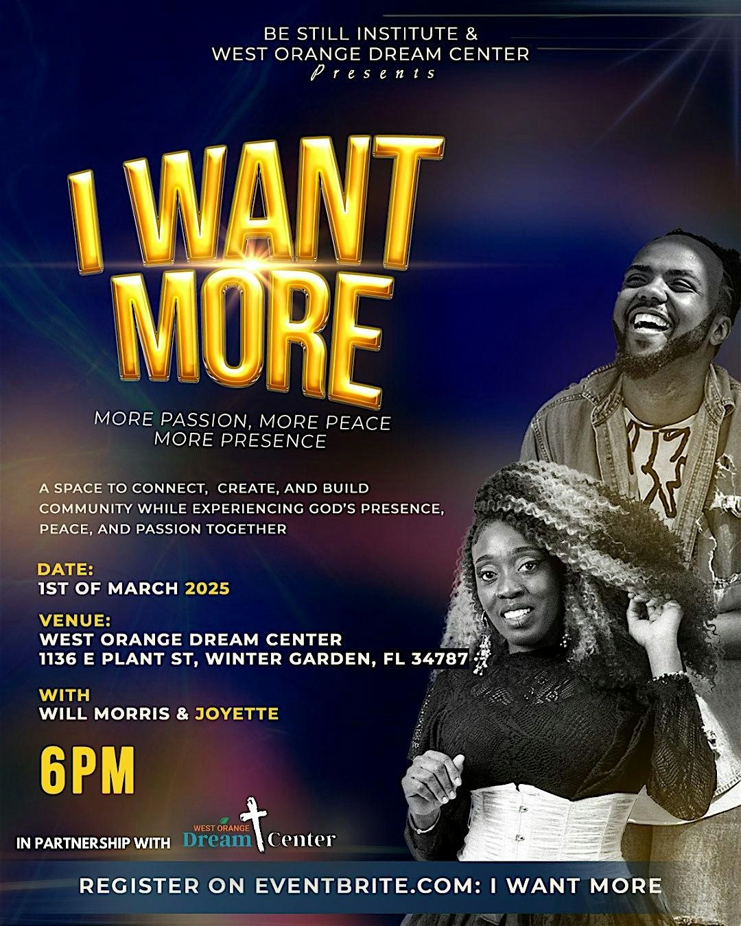 I Want More: More Passion. More Peace. More Presence.