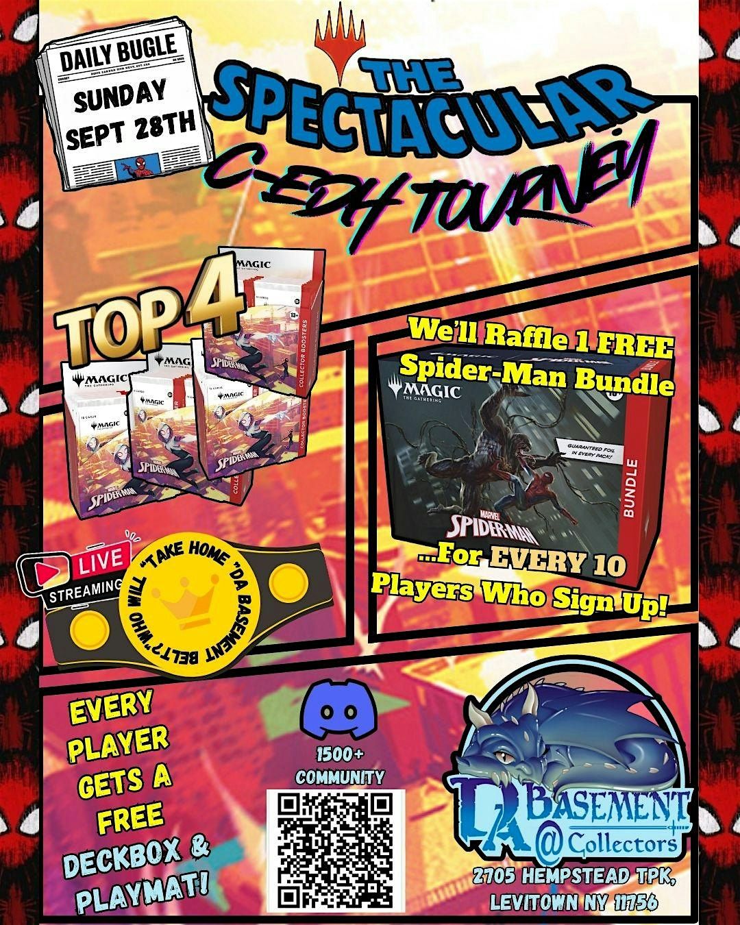 The Spectacular C-EDH Tourney (Top 4 Win A Spider-Man Collector Box!