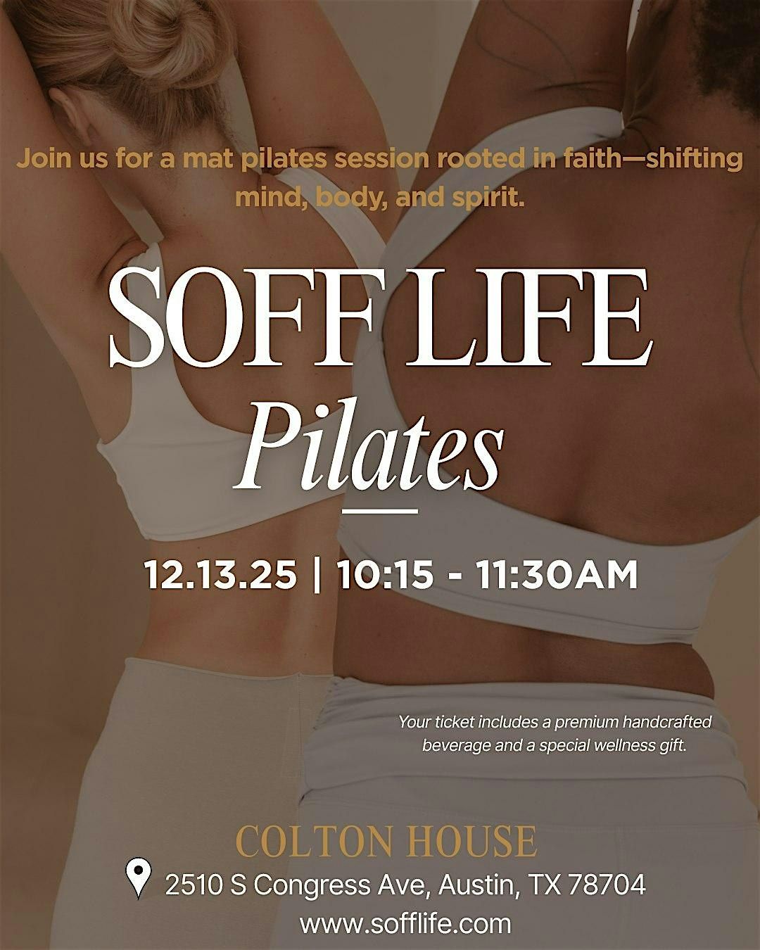 SOFF Life Pilates: Saturdays at Colton House
