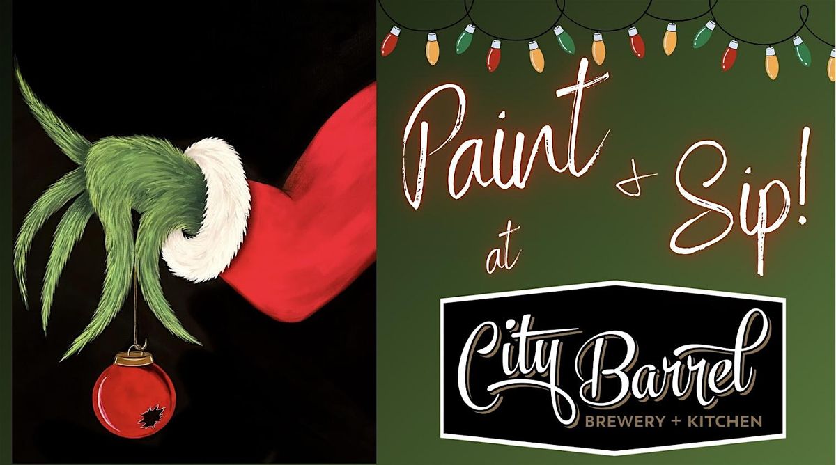 Christmas Paint & Sip at City Barrel Brewing Company!