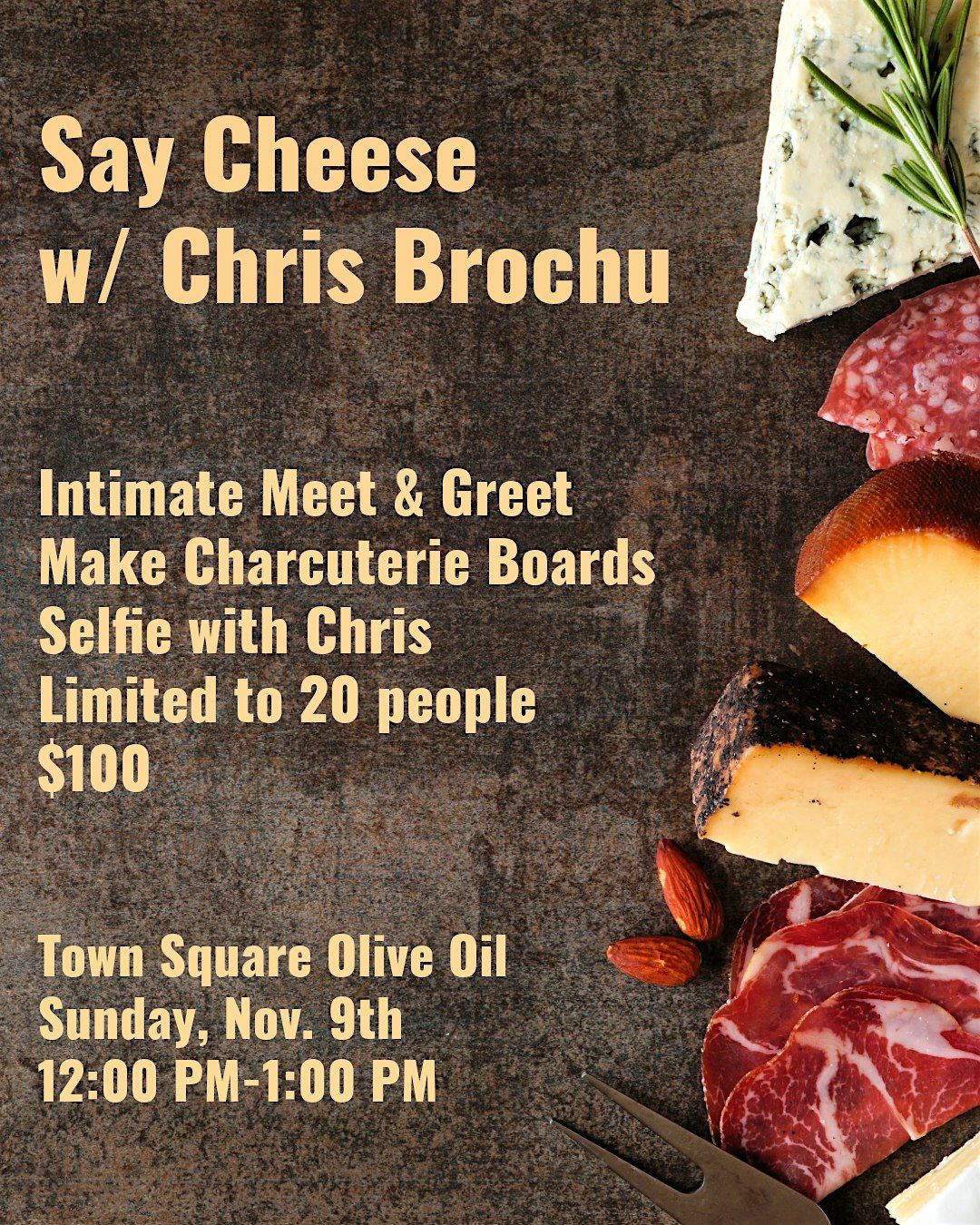 Chris Brochu Sunday 12 PM Meet & Greet