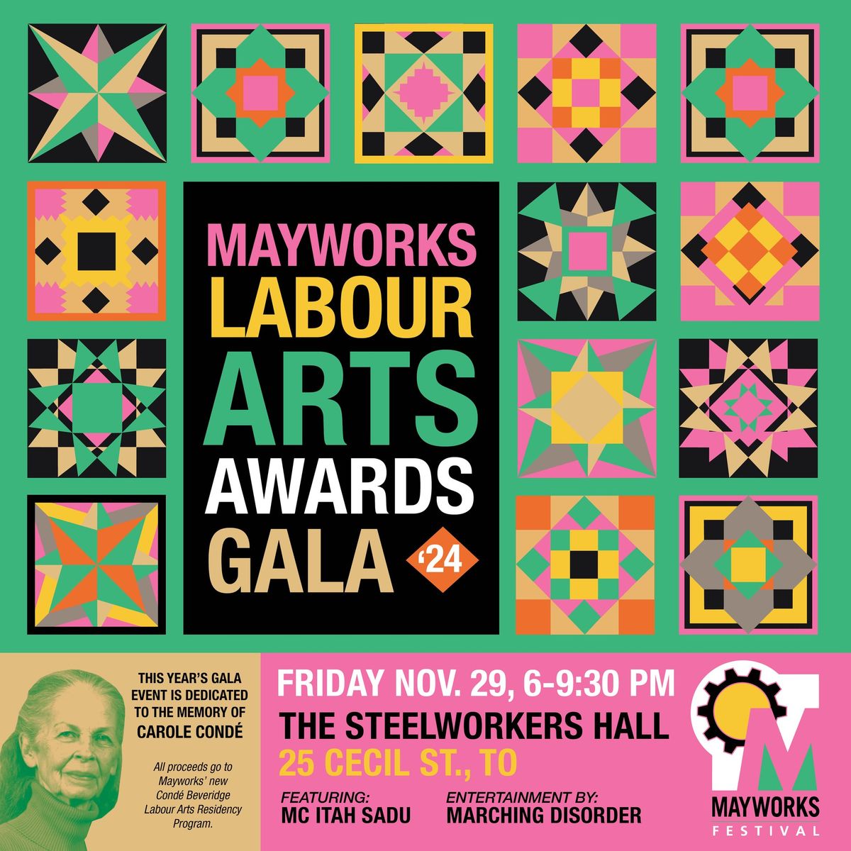 Mayworks Labour Arts Awards Gala 2024