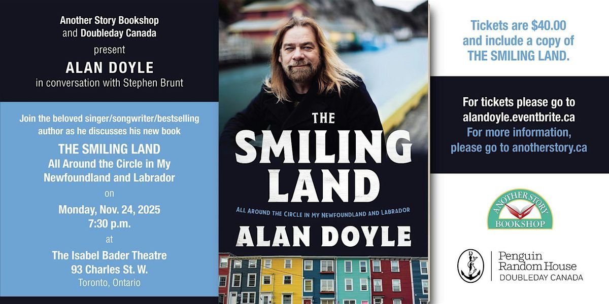 Alan Doyle Toronto book launch "The Smiling Land"