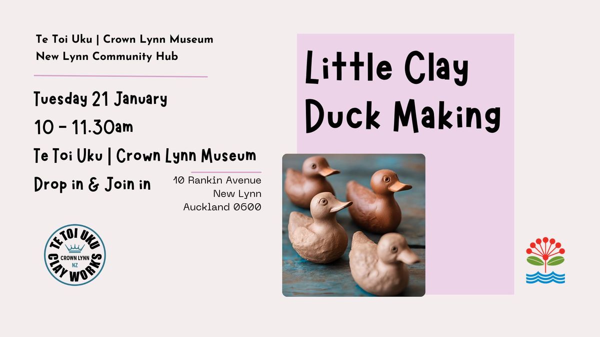 Little Clay Duck Making