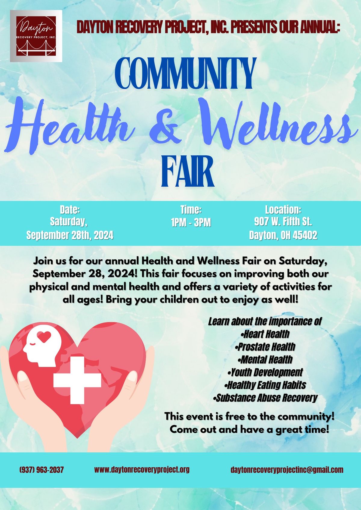 DRP, Inc. Presents: Annual Community HEALTH & WELLNESS Fair