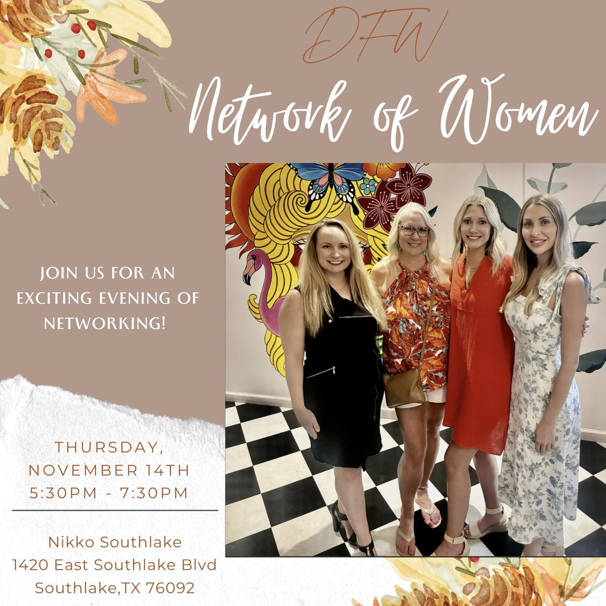 DFW Network of Women November Event