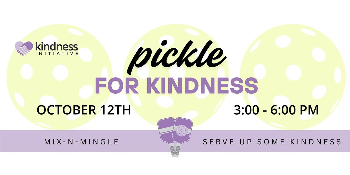 Pickle with Kindness Pickleball Mixer
