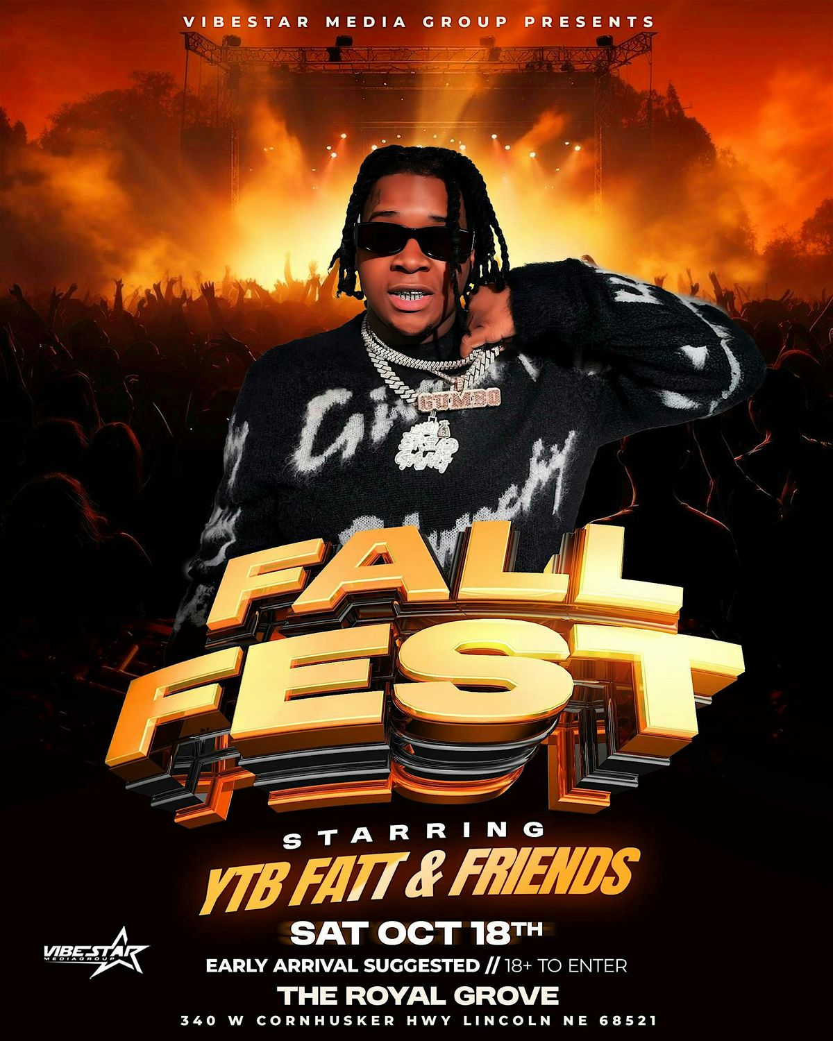 YTB FATT LIVE \u2013 FALL FEST 2025 | LINCOLN \u2022 OCT 18 | ONE NIGHT ONLY