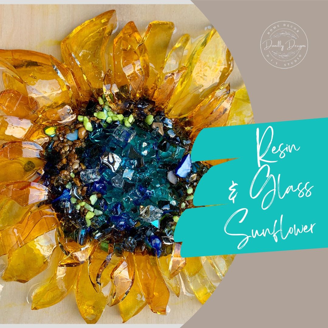 Glass & Resin Sunflower 