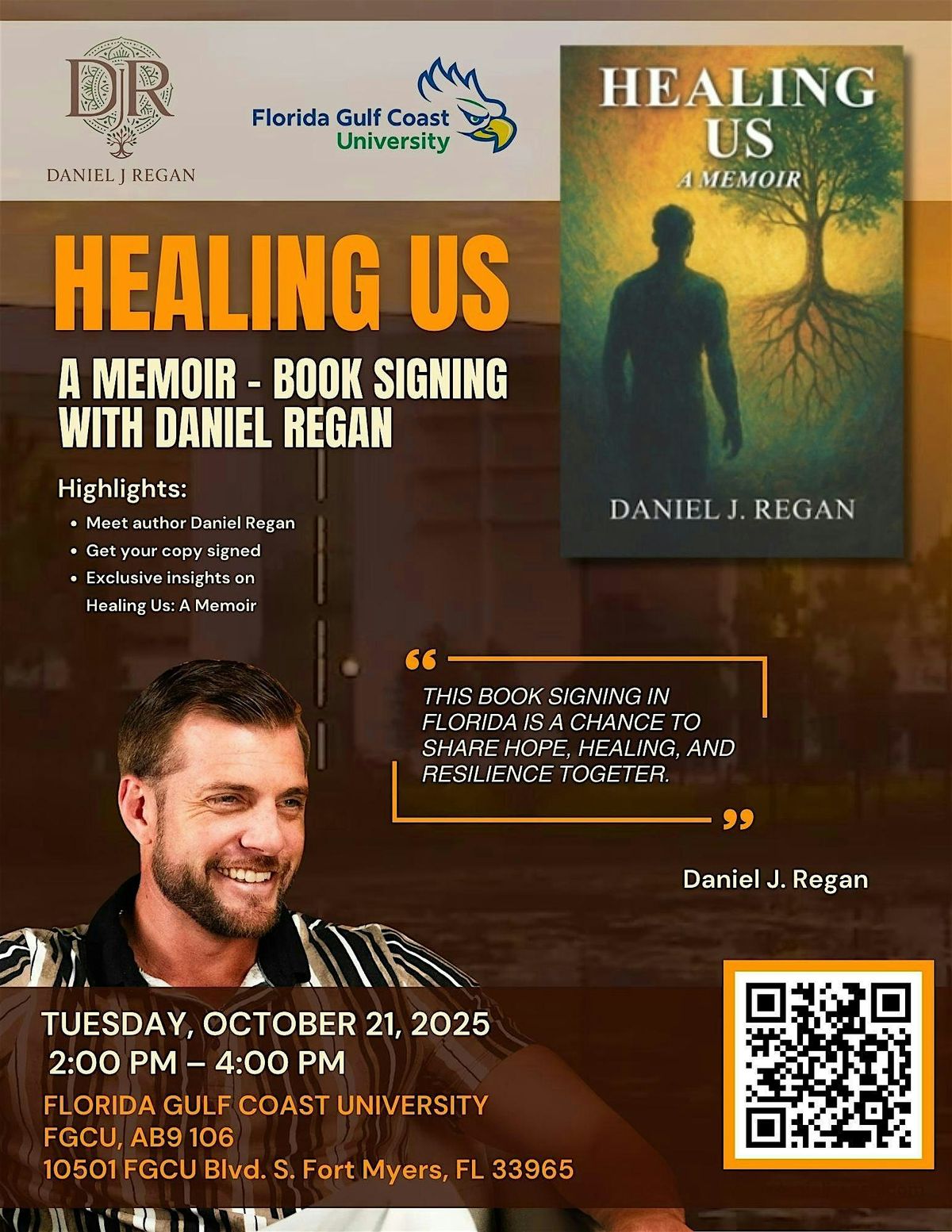 Healing Us - A Memoir - Book Signing with Daniel J. Regan
