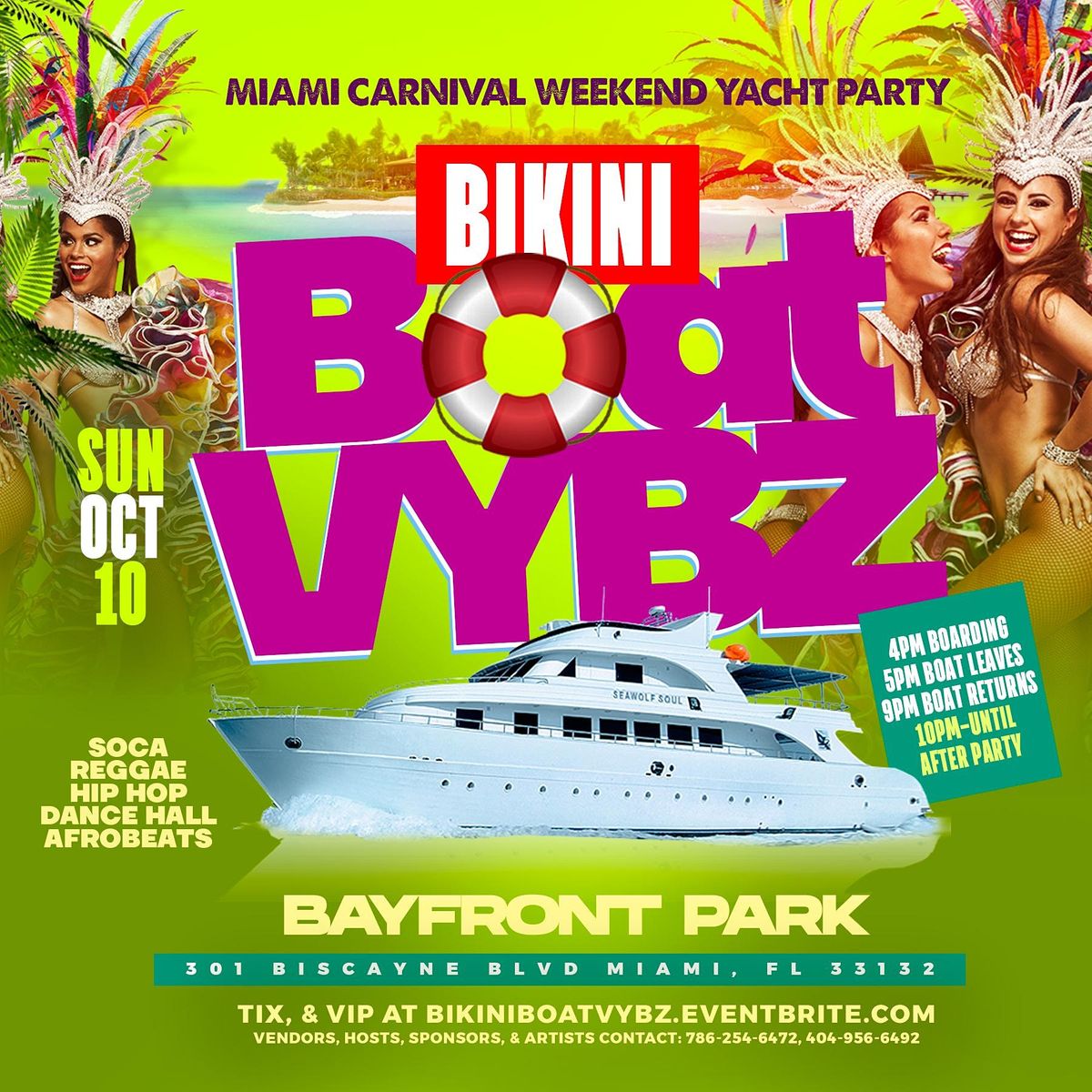 Miami Carnival Yacht Party #BikiniBoatVybz