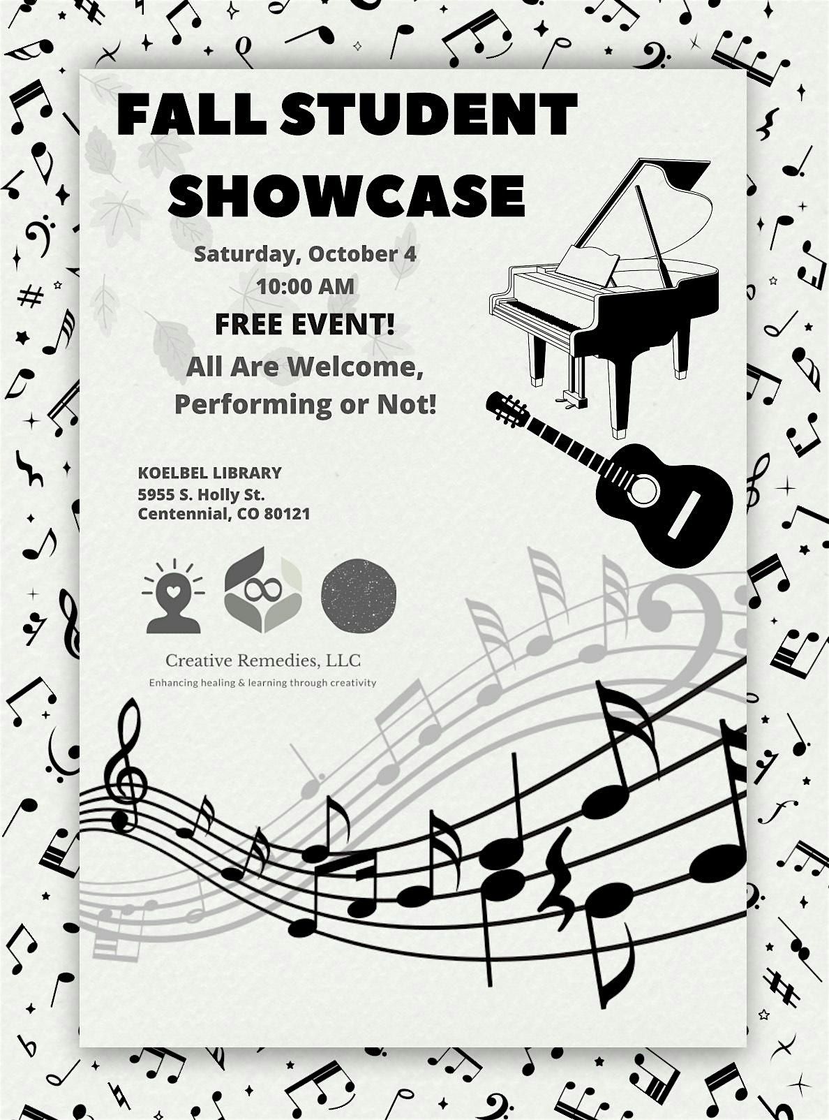 Creative Remedies Fall Showcase