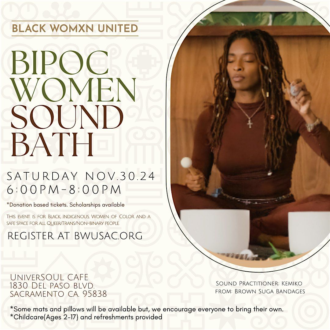 BIPOC  Womxn Sound Bath for Racial Trauma