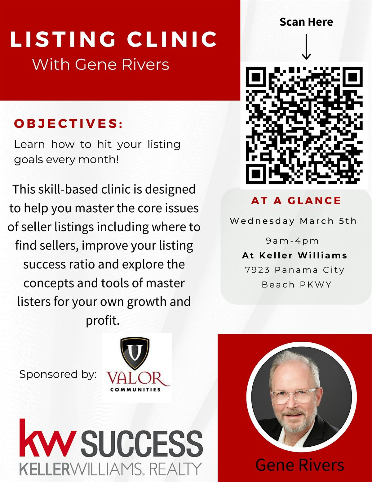 Listing Clinic with Gene Rivers