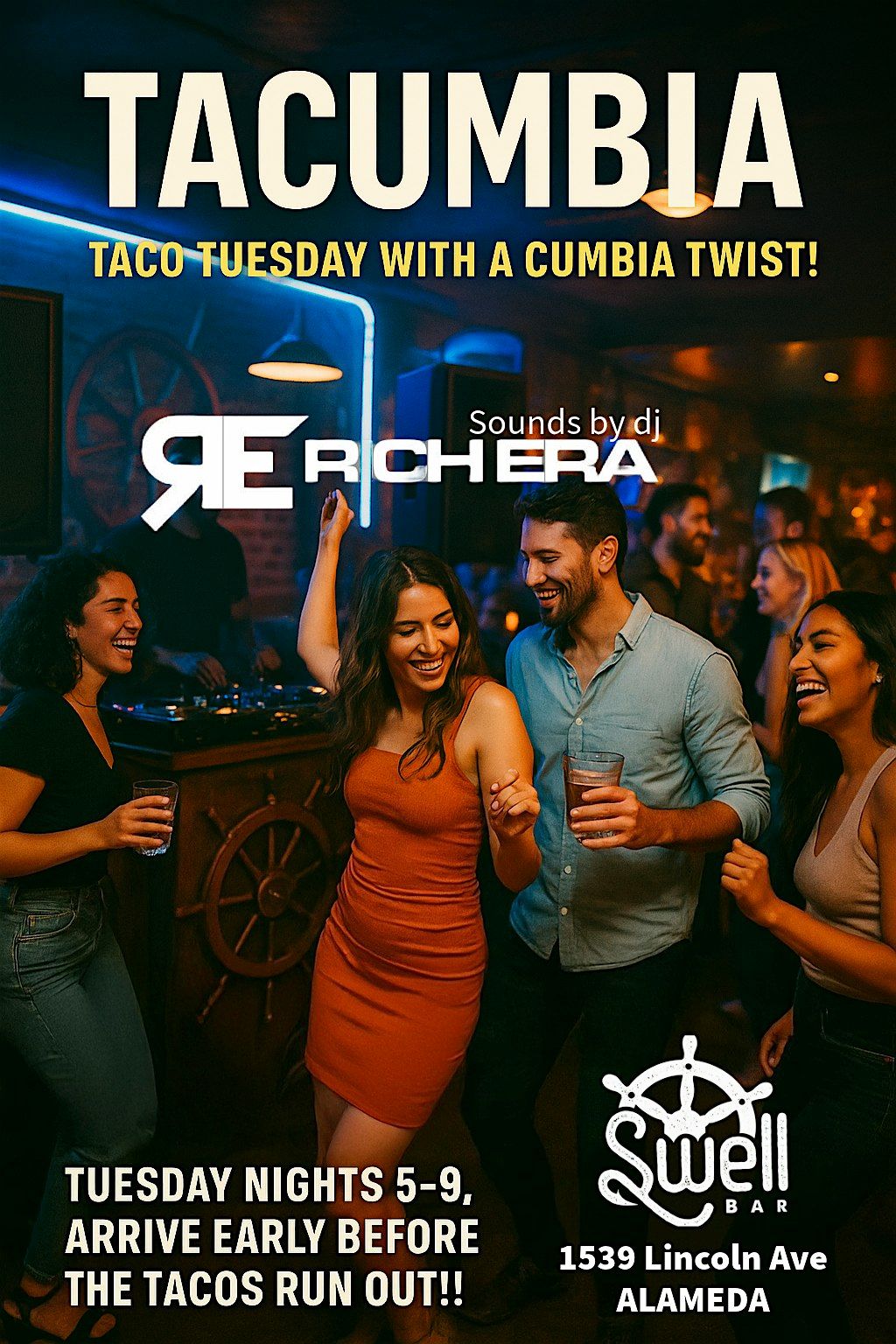 FREE! TaCumbia - Taco Tuesday w\/ a Cumbia Twist!  With Dj Rich Era
