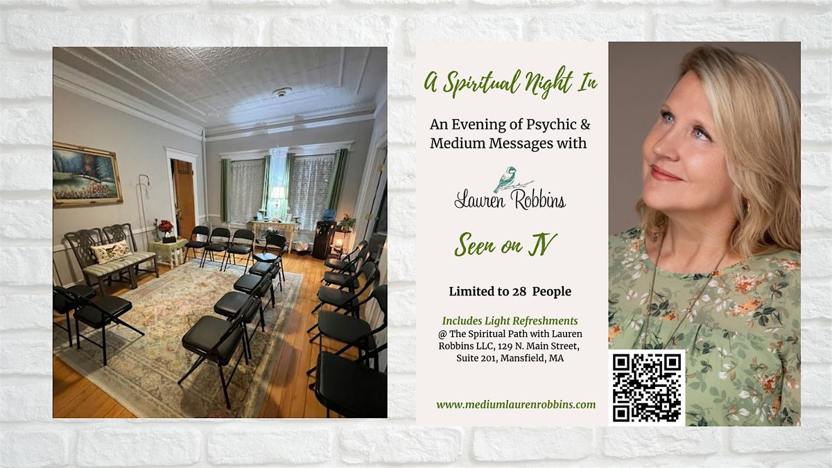 Mansfield, MA - Psychic and Medium Night with Lauren Robbins, Seen on TV