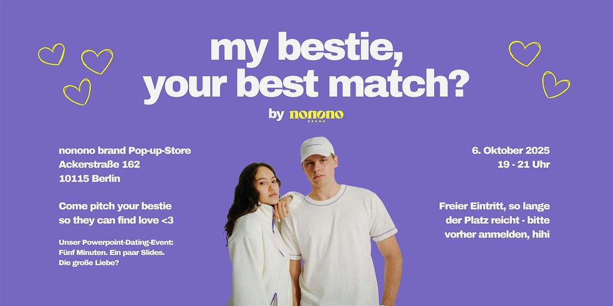 my bestie, your best match? | Powerpoint-Dating-Event