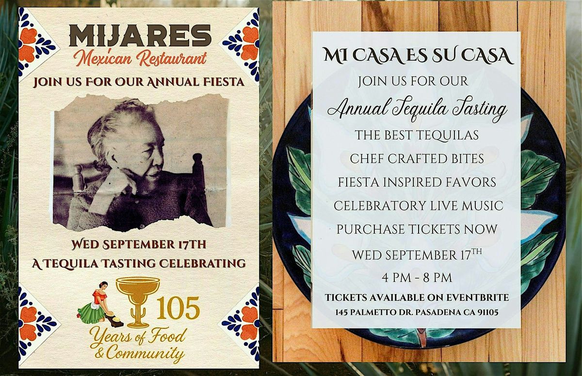 Mijares 105th Anniversary Tequila Tasting