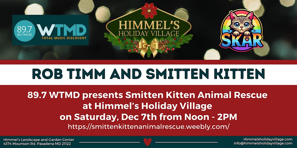 Smitten Kitten Animal Rescue presented by 89.7 WTMD