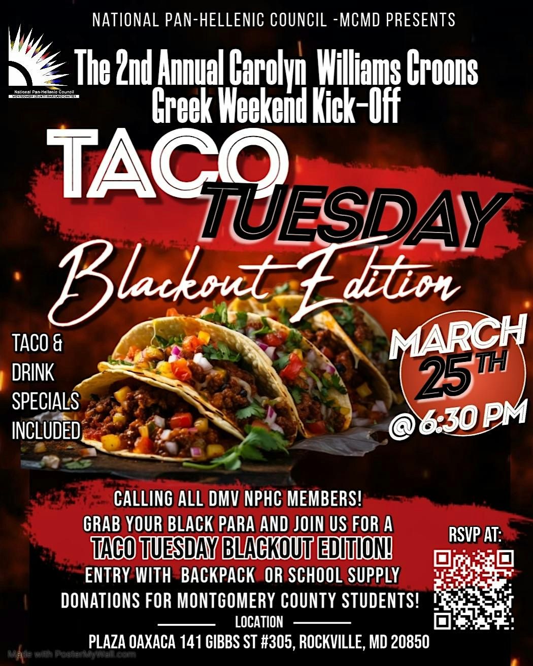 Greek Weekend Kick-Off: Taco Tuesday Blackout Edition